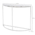 Libra Agate Crescent Console Table On Nickel Frame